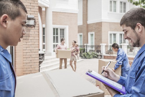 Furniture removals in Elephant and Castle with a moving team near residential apartments