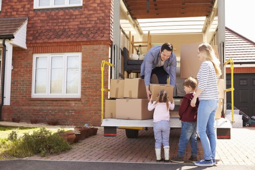 Professional removal team loading furniture in Elephant and Castle
