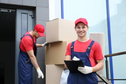 Professional house removalists loading furniture in Elephant and Castle