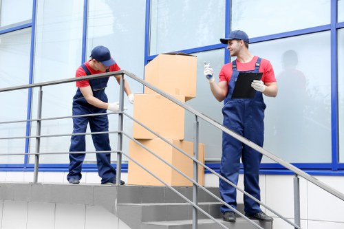 Removal team loading furniture during a same-day move in Elephant and Castle
