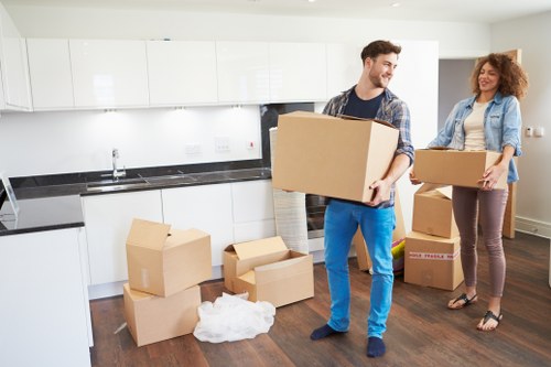 Careful handling of furniture during a van service