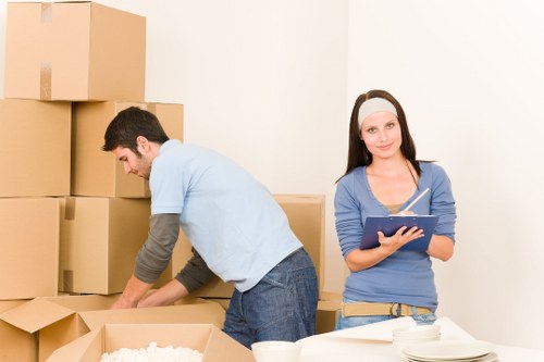 Charity donation collection of furniture and home goods from a move