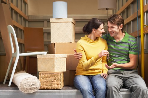 Household furniture collection planning with access and parking considerations