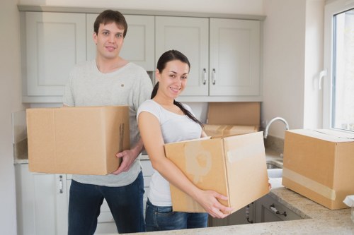 Careful packing of fragile household items for a move in Elephant and Castle